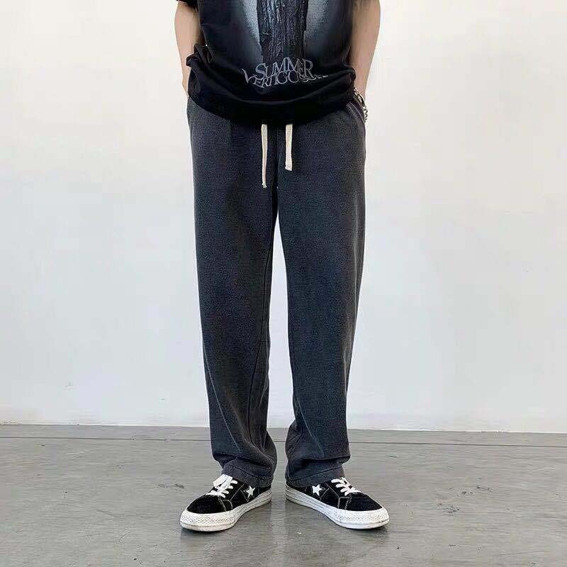 Spring and Summer Drape Casual Trousers Loose and Versatile Straight Sports Pants