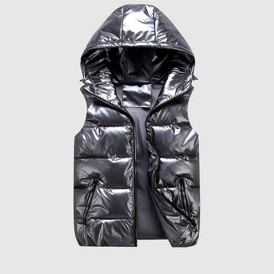 Glossy Down Cotton Vest Women's Plus Size Disposable Couple Fall/winter Student Wear