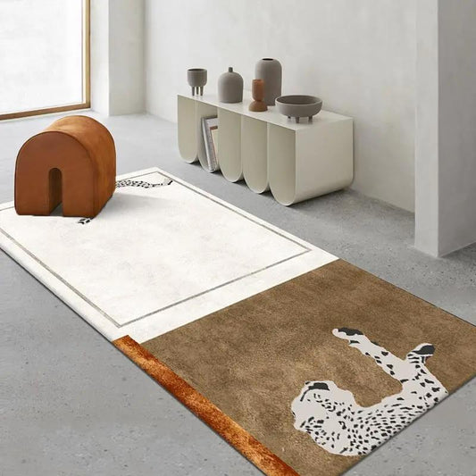 Creative Personality Bedside Carpet Bedroom Rectangular Long Art Light Luxury Wind Living Room Sofa Tea Serial Mat
