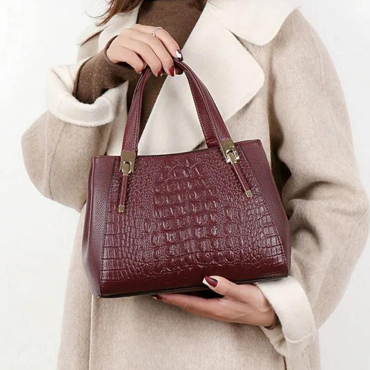 Bags Ladies Leather Handbags Middle-aged Mother Bag Handbags Pure Leather Cowhide Shoulder Messenger Bag