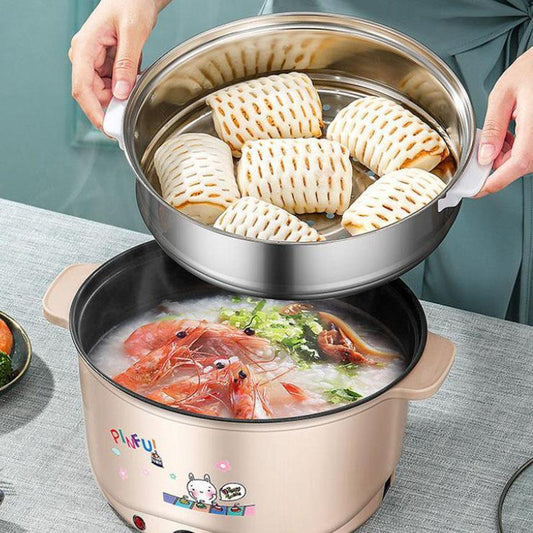 1350W 30cm Electric Heat Pot Steamer Non-stick Pot Electric Skillet Wok Kitchen Supplies for Family