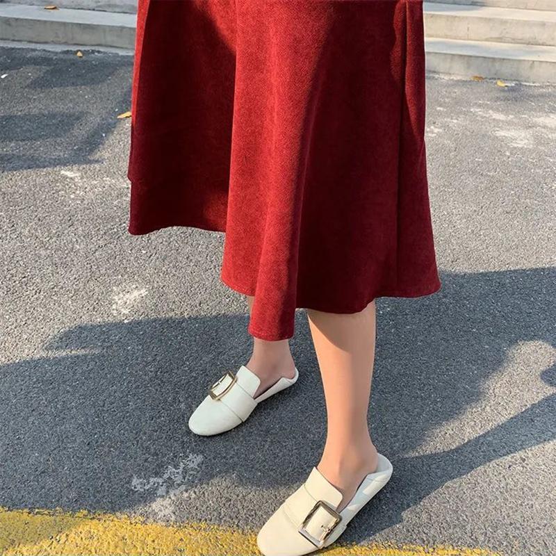 Large Size Dress Spring Dress Waist Waist Was Thin Fake Two Pieces of Western Style Age-reducing French Retro Long Skirt