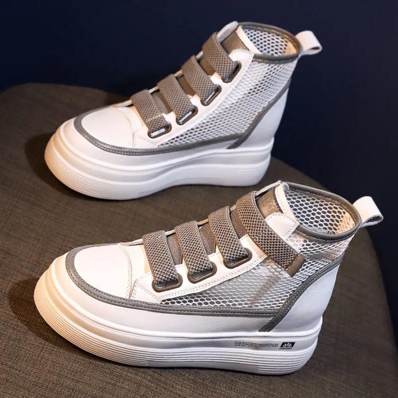 Spring and Autumn Fashion High-top Women's Shoes Korean Style All-match Sports Casual Shoes Student Tide Board Shoes