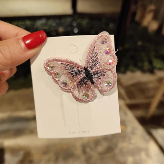 5PCS Girl's Butterfly Clip Hair Clip Female Student Duckbill Clip Female Bangs Clip Side Clip Children's Hair Accessories