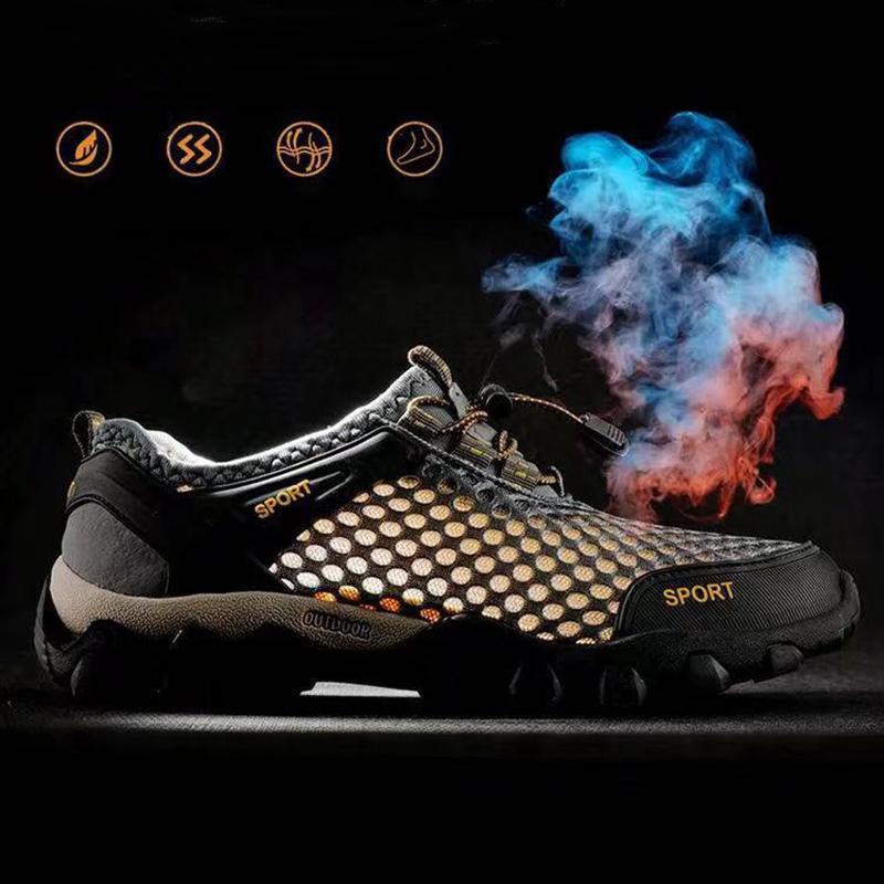 Men's Shoes Breathable Mesh Student Sports Casual Shoes Lightweight and Soft-soled Korean Style Net Shoes All-match Trendy Shoes