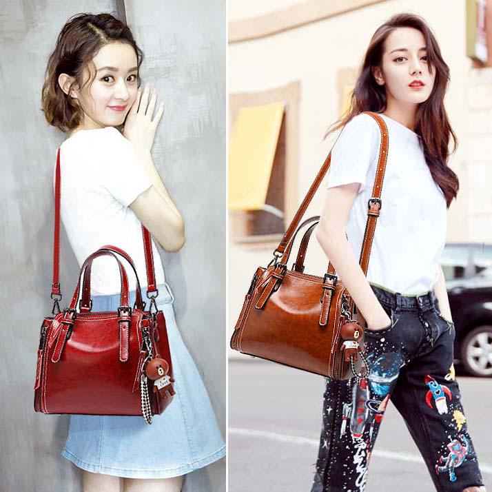 Genuine Leather Handbags Luxury Women Messenger Bags Bolsa Feminina Women's Shoulder Bag