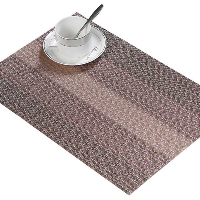 16pcs Washable Table Mats Non-slip Heat-insulation PVC Placemat for Dining Table Kitchen Accessories