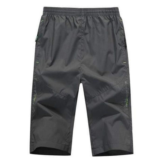 Summer casual pants, seven-point pants men's quick-drying shorts sports pants loose thin section plus fat plus size 7-point shorts