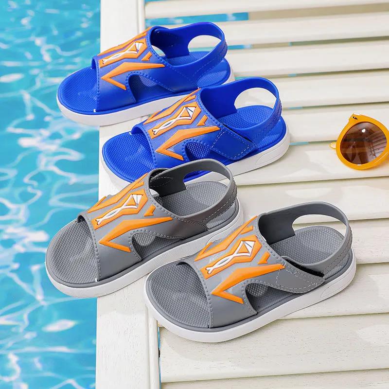 Boy's Summer Sandals Soft Sole Wear-resistant Outdoor Light Sandals Big Boys Anti-slip Flat Casual Cool Shoes