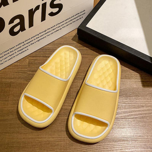 Couple Stepping on Shit Feeling Slippers Female Summer Indoor and Outdoor Wear Household Bathroom Bath Non-slip Deodorant Thick Bottom Sandals Male