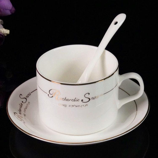 Ceramic coffee cup set Nordic style coffee Mark cup dish set drinking utensils household
