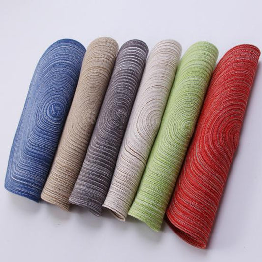 2pcs/set Non Slip Cotton Round Heat Insulation Table Mug Mat Pad Placemat Coasters Home Decor