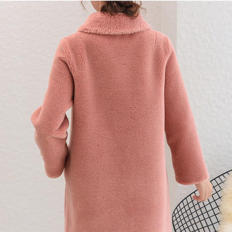 Winter Women High Quality Faux Fur Coat Luxury Long Fur Coat Loose Lapel OverCoat Thick Warm Plus Size Female Plush Coats