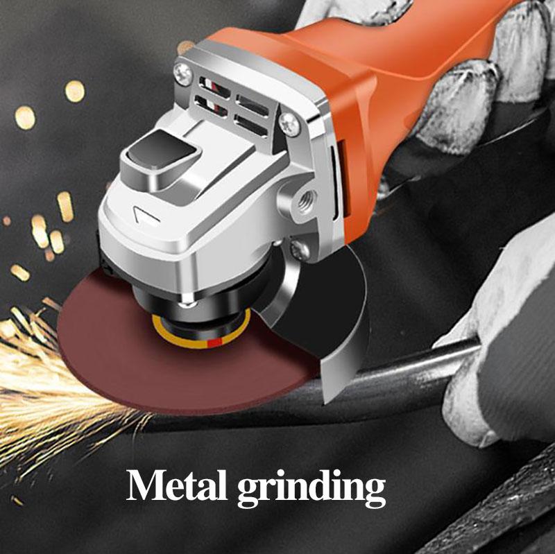 3880W Industrial Luxury Angle Grinder Set with Toolbox Handheld Cord Cutter Polisher Can Cut Metal Stone Glass