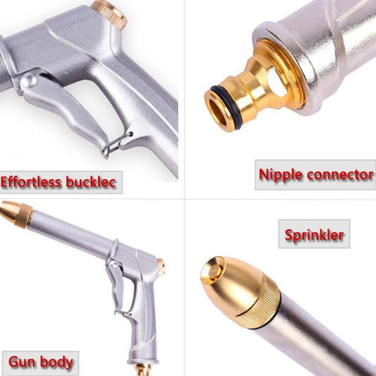 Car Wash Water Gun Set All-alloy Household High-pressure Hose Water with Tap Water To Clean Glass Flush Toilet Copper Joint Watering