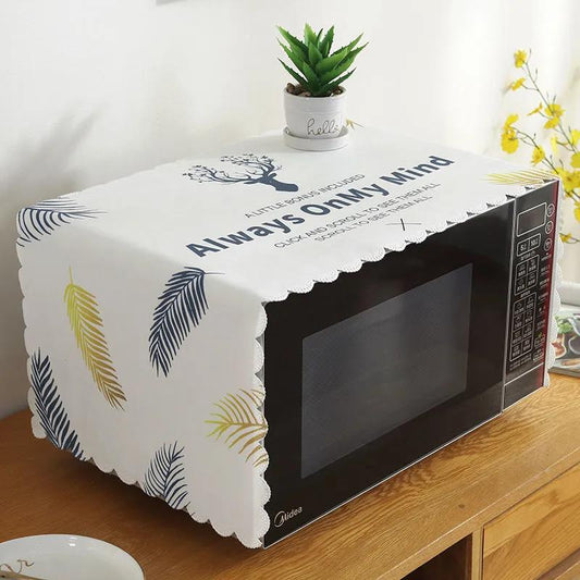 35*100cm Microwave Oven Cover Dust Cover Cloth Cover Oil Cover Cloth Oven Cover Three Sides All-inclusive