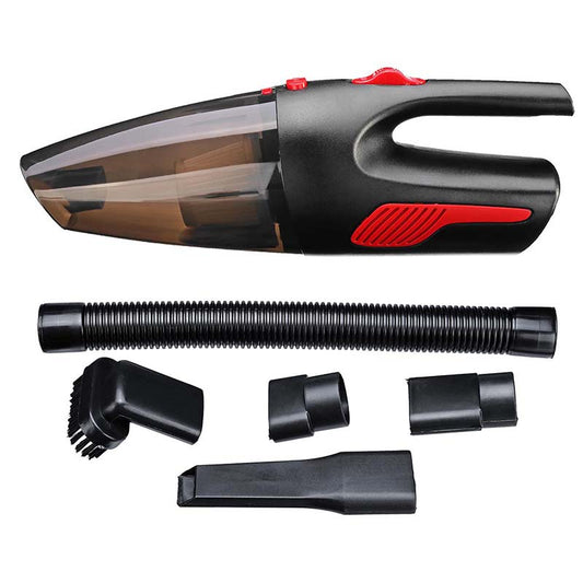 120W 12V Car Vacuum Cleaner Powerful 5000PA Portable 4m Line Long Hand-held Household Accessories Wet and Dry Cleaning Tool with 2 Nozzles