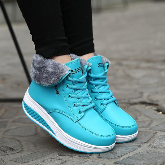 High Climbing Boots Outdoor Shoes Waterproof Non Slip Sports Plus Warm Cashmere Snow Footwears