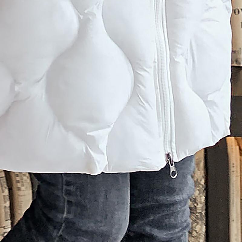 Down Jacket Women Parkas Coat Mid Long Padded Jackets Black Fashion Outwear Thick Warm Winter Coats Plus Size Loose Winter Coats