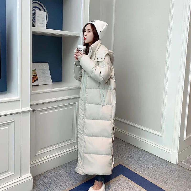 Cotton-padded Jacket Female Students' Cotton-padded Jacket Long Over-the-knee Cotton-padded Jacket Winter Jacket