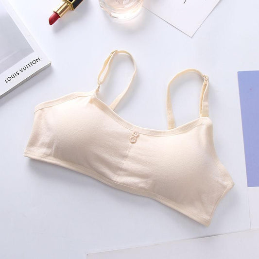 Girls Cotton Bra Puberty Teenage Breathable Undewear Kids Clothes Children Vest Training Bra
