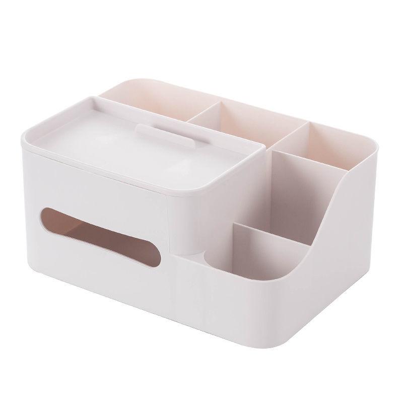 With Mobile Phone Holder, Office Desk Tissue Box, Living Room Coffee Table, Remote Control, Debris Storage Box, Plastic Pumping Box