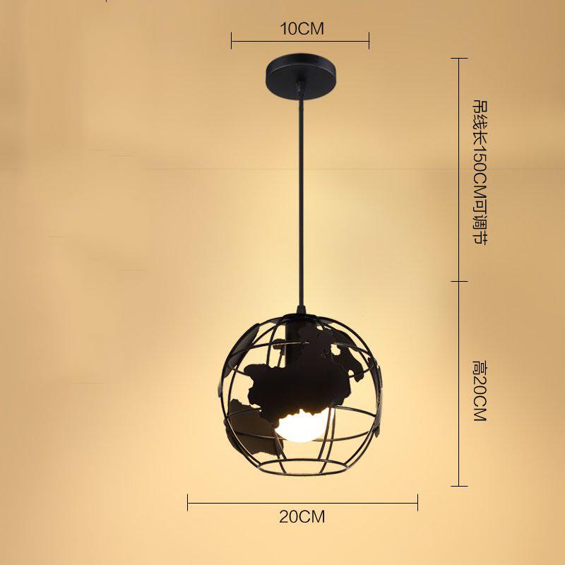 Industrial Style Simple Personality Retro Creative Iron Chandelier Living Room Coffee Bar Bar Lamp