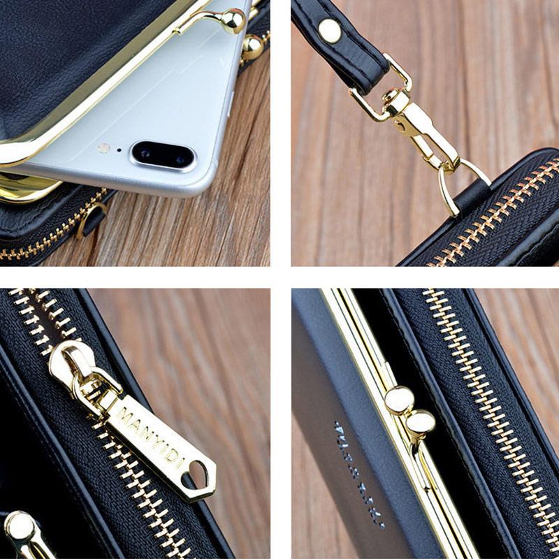 Mobile Phone Bag Female Mini Small Shoulder Bag Diagonal Fashion Mobile Phone Bag Wild Net Red Coin Purse Female Long Zipper