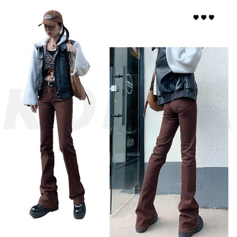 European and American Style High Waist Speaker Elastic Jeans Female Autumn Tight Weight Thin Retro Vertical Throttle Plus Micro-trousers Tide