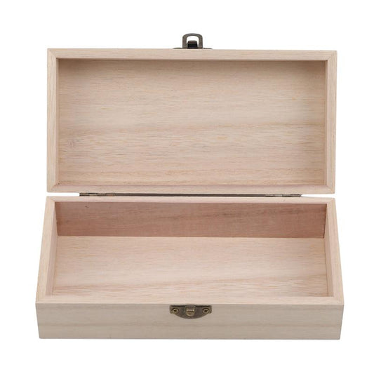 Postcard With Lid Wooden Storage Box Makeup Vintage Dustproof Organizer Home Jewelry Case