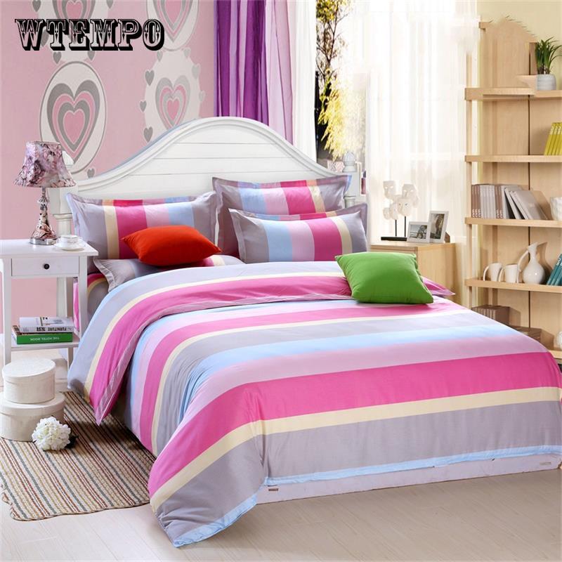 New Home Textiles Bedding Set Bedclothes Printing Duvet Cover Bed Skirt Sheet Pillowcase