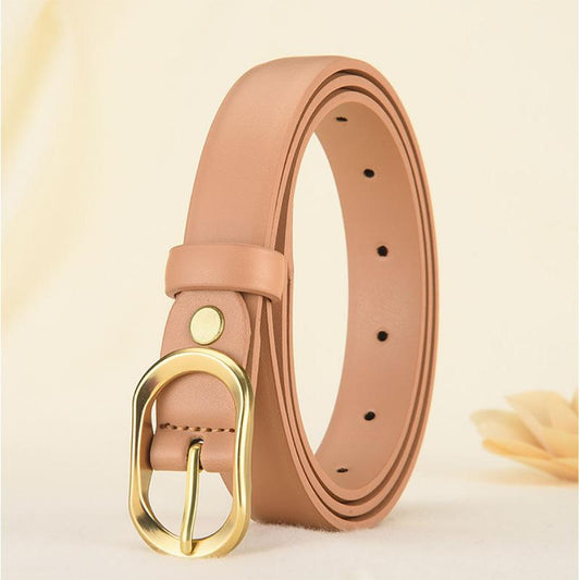 Belt Women's Fashion All-match Jeans Learn Fine Women's Decorative Leather Belt
