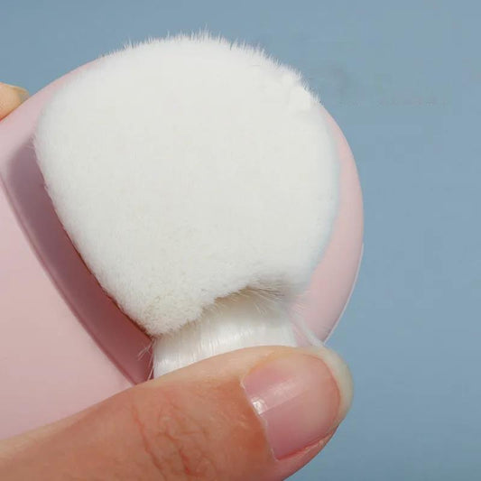 Double-headed Facial Cleansing Brush Silicone Manual Cleansing Instrument Pores To Blackheads Exfoliating and Skin Rejuvenation Cleaning Tool