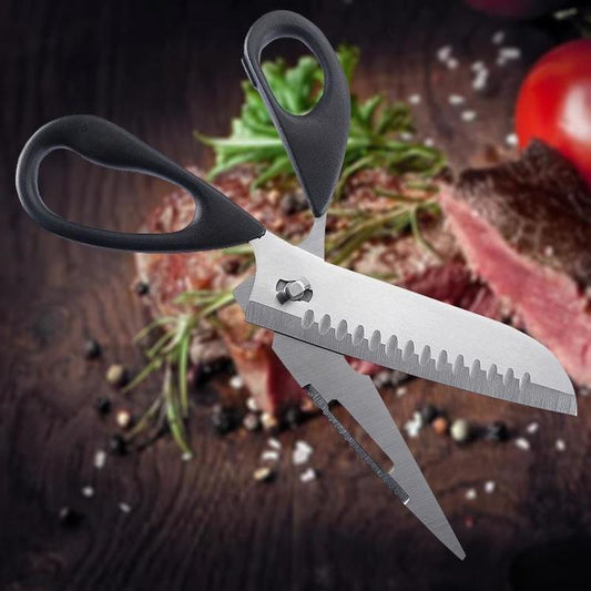 Detachable Food Scissors Stainless Steel Scissors Heavy Sharp ScissorsMulti-function Kitchen Supplies