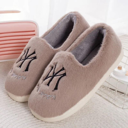 Women's Shoes Winter High-top Cotton Shoes with Thick Sole Plush Warm Home Beanie Cotton Shoes