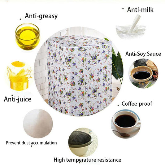 Household Drum-type Washing Machine Cover Dust Cover Waterproof Sunscreen Front Opening Dust Cover Zipper Opening