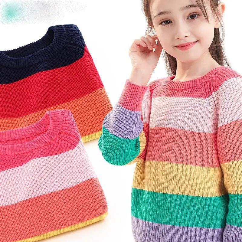 Children's Sweaters Girls' Knitted Bottoming Shirts Boys' Autumn Sweaters Spring and Autumn Children's and Girls