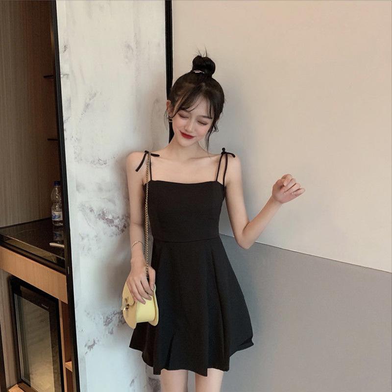 WTEMPOWomen Sexy Strapless Sling Dress Tight-fitting Sleeveless Ruffled Lace-up Nightclub Bar Party Dress