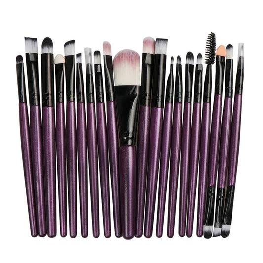 20 Pcs Makeup Brush Set Tools Make-up Toiletry Kit Wool Make Up Brush