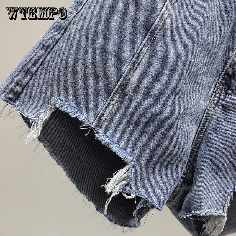Shorts Vangull Denim Shorts Women Summer Cotton Curling Casual Women Short