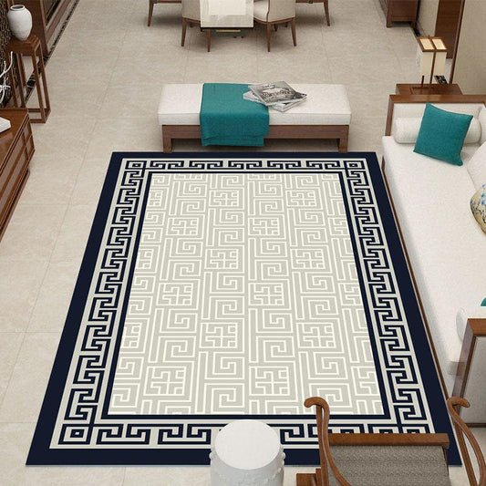Living Room Carpet New Chinese Porch Floor Mat Home Sofa Coffee Table Mat Bedroom Floor Mat Rectangular Non-slip Mat Thickening