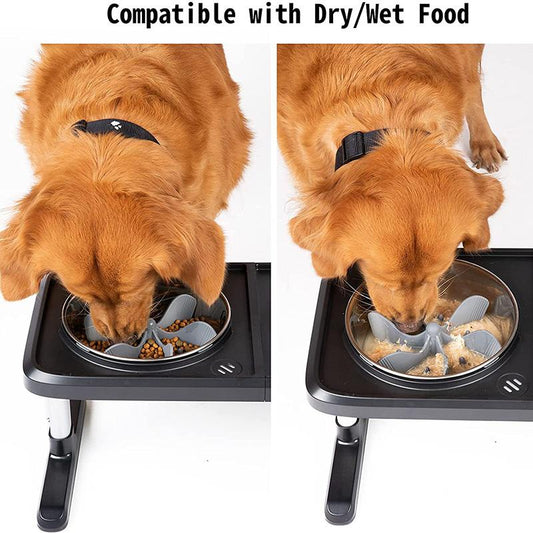 Pet Dog Preventing Choking Dog Feeder Slow Eating Pet Bowl Dog Bowls