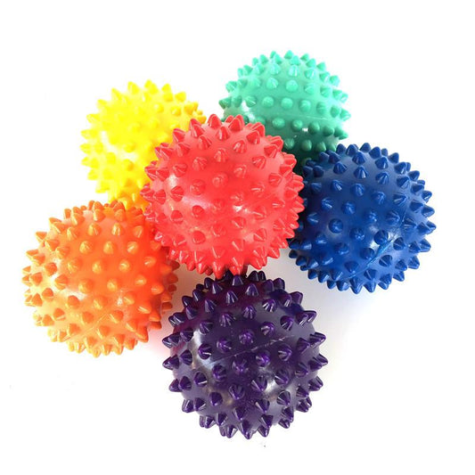 2pcs Massage Ball Relax Balls Hand Foot Point Peanut Massage Spiky Ball Pain Relief Fitness Health Care