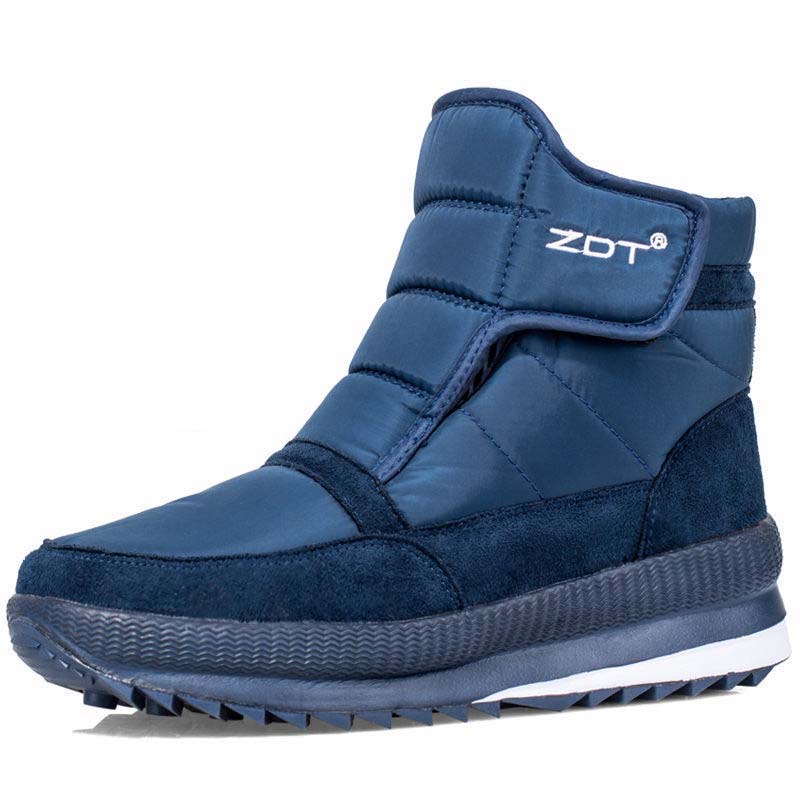 Men's High Tube Plus Velvet Cotton Shoes Anti-slip Warm Shoes Waterproof Warm Snow Boots Men's Cotton Boots