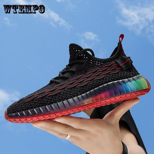 Net Breathable Coconut Shoes Casual Summer Sports Running Shoes Men