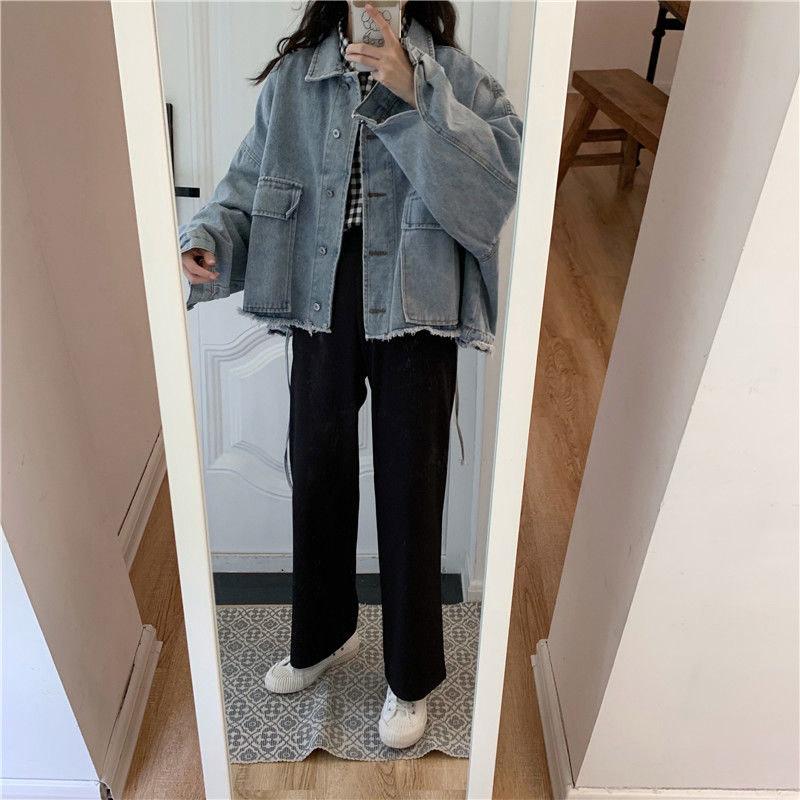 Spring and Autumn Denim Clothes Loose and Versatile Personality Retro Jacket Jacket Coat Women