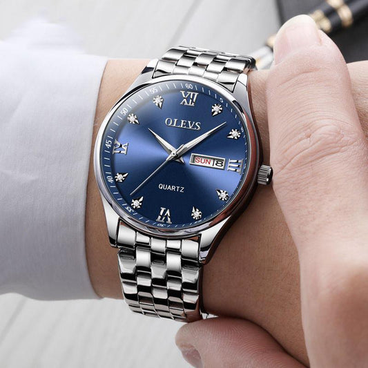 Men Waterproof Stainless Steel Fashion Sport Quartz Watch Clock Mens Watches Luxury Man Wristwatch