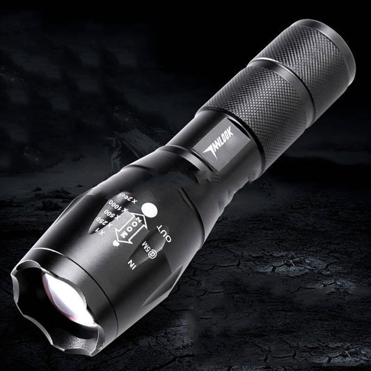 High-power Flashlight Strong Light Ultra-bright Zoom Long-range Led Rechargeable Small Field Special Forces Hunting Home