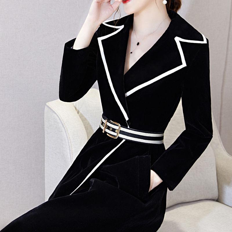 Autumn and winter large size Woman's clothing Long sleeve Windbreaker trend wild Wooren coat