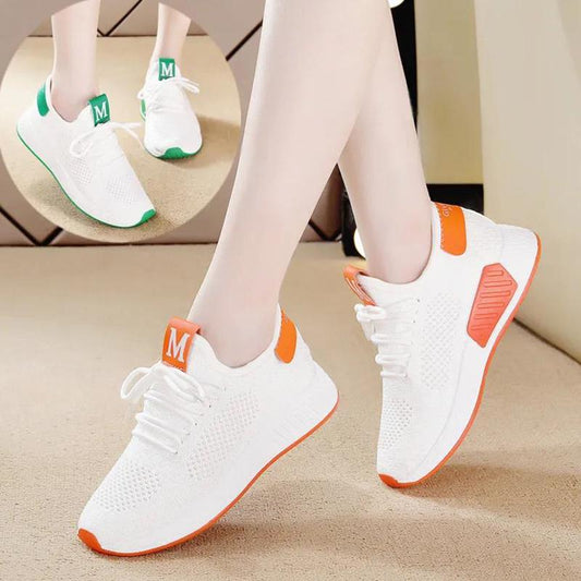 Sports Shoes Women Spring and Summer Flying Woven Women's Shoes Mesh Breathable Running Casual Korean Version of All-match